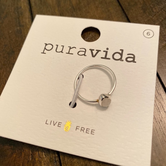 PURA VIDA MOONSTONE TEARDROP RING | SILVER - Picture 3 of 4